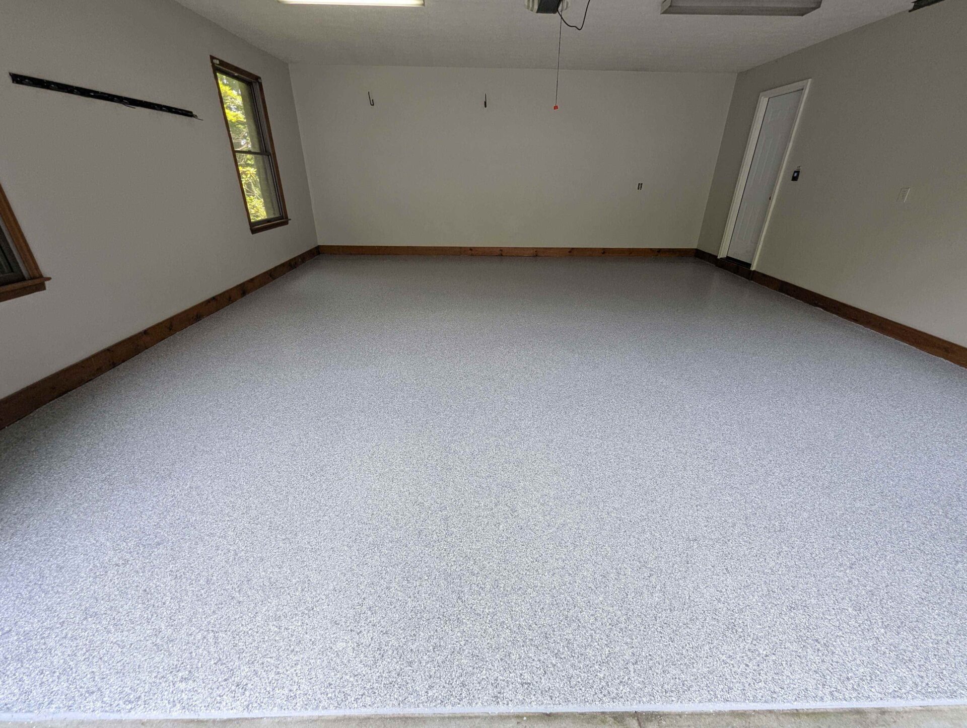 New polyaspartic garage floor coating