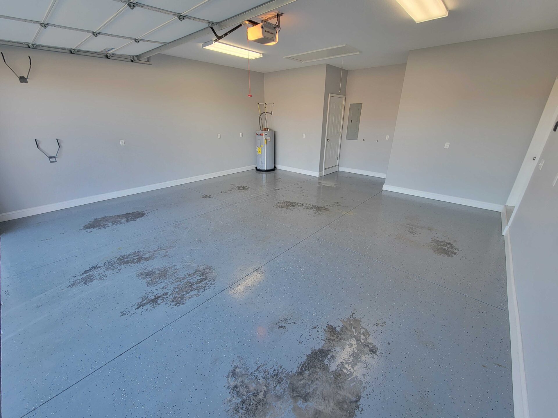 Failed epoxy garage floor