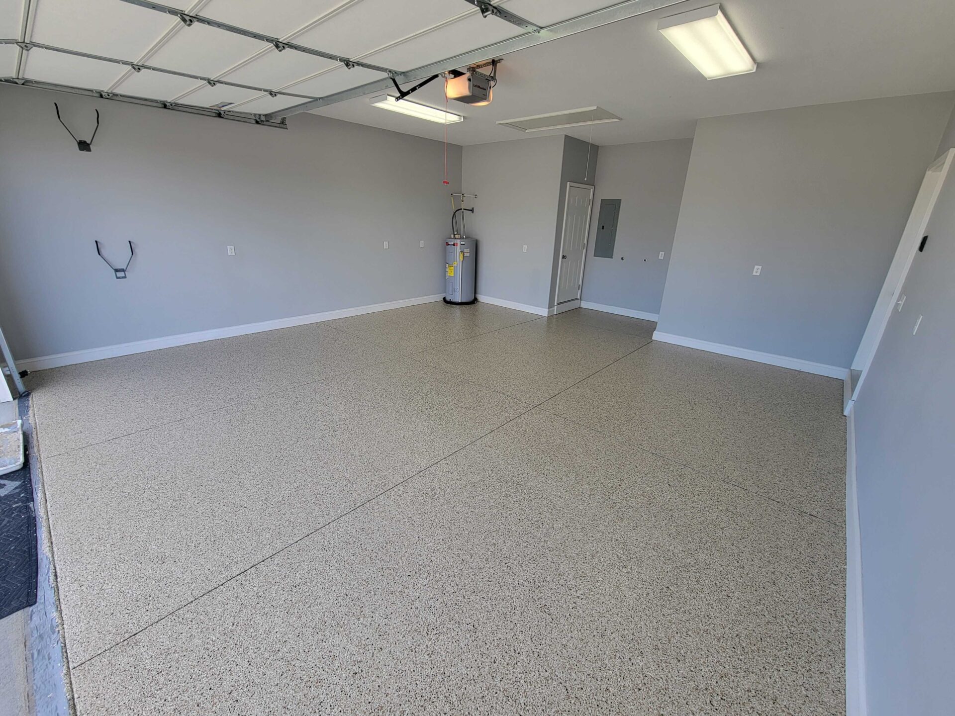 Polyaspartic garage floor coating