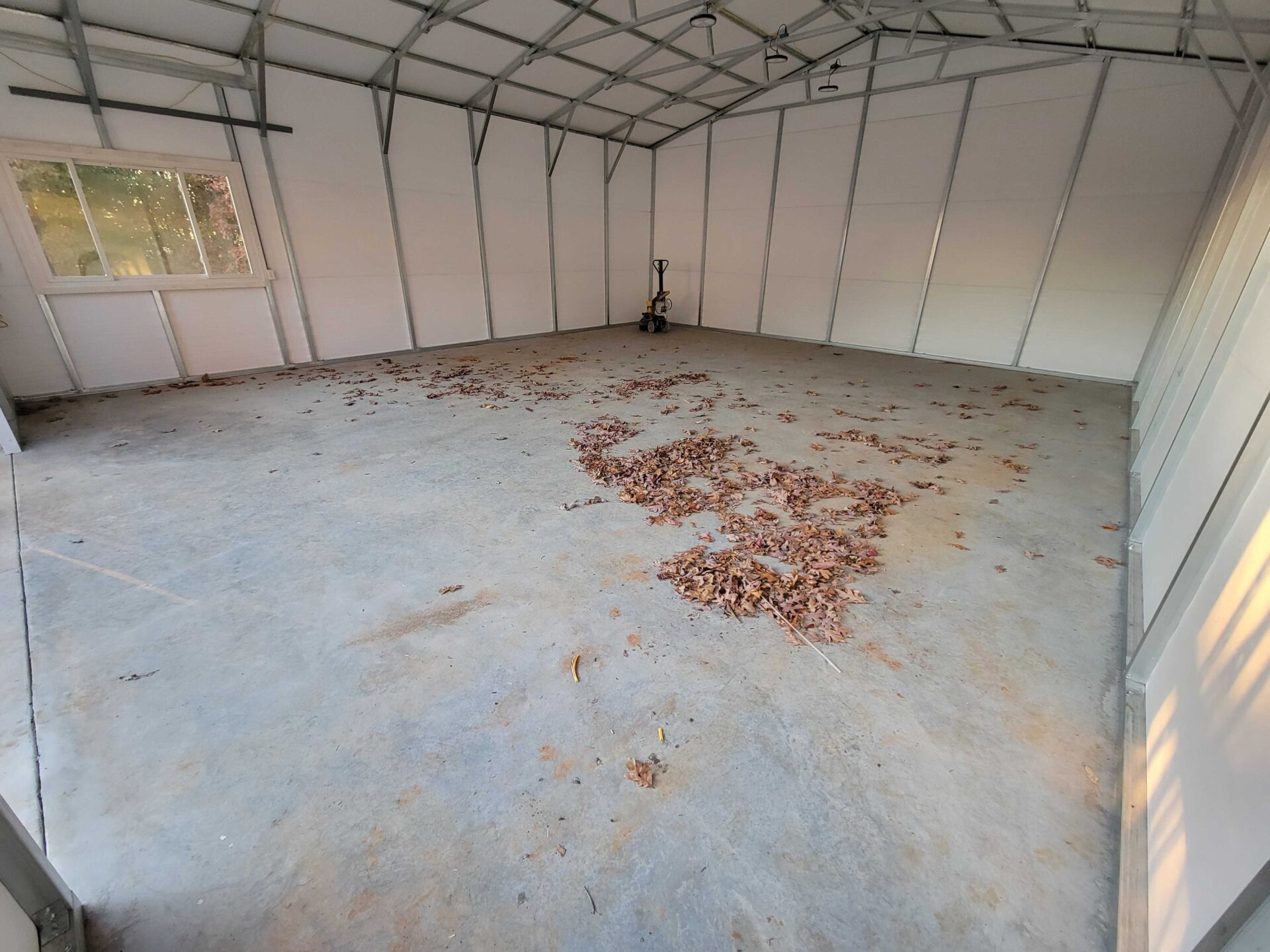 peeling garage floor concrete coating