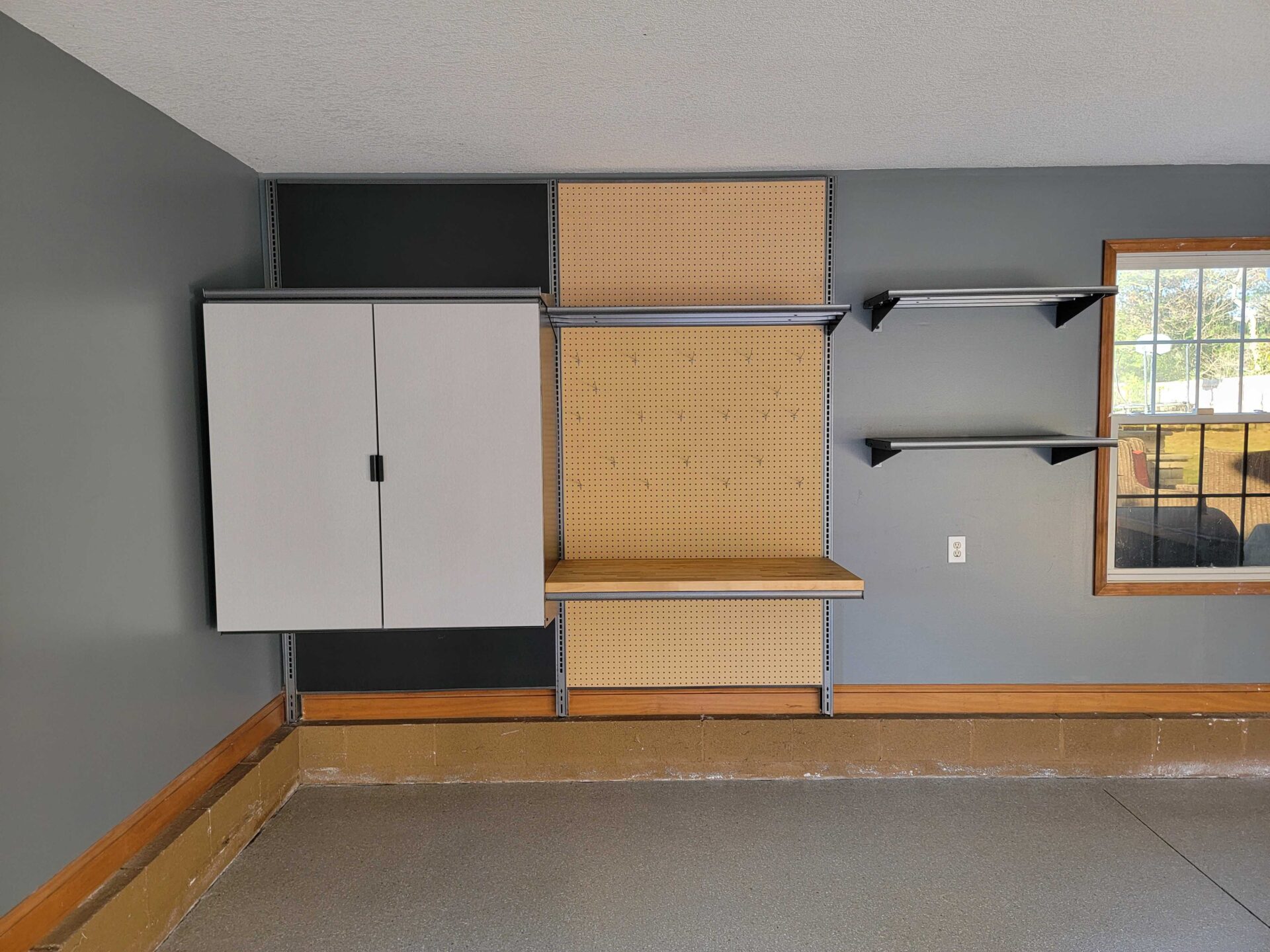 Garage with added storage
