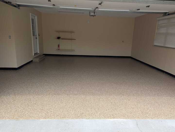 taupe polyaspartic floor coating