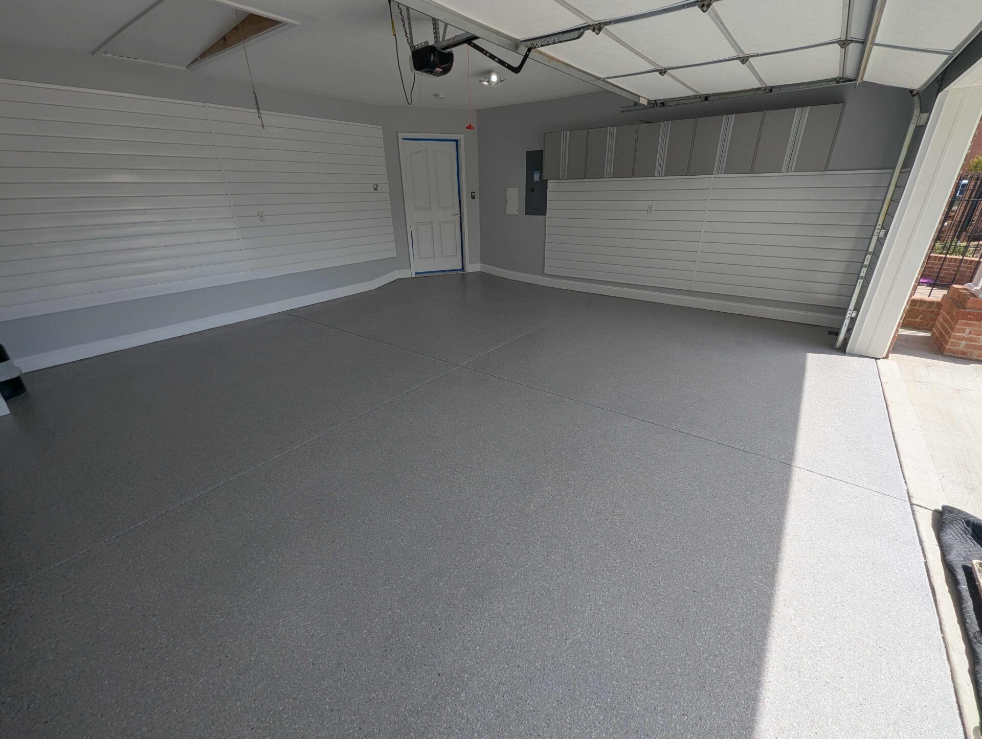 New polyaspartic garage floor