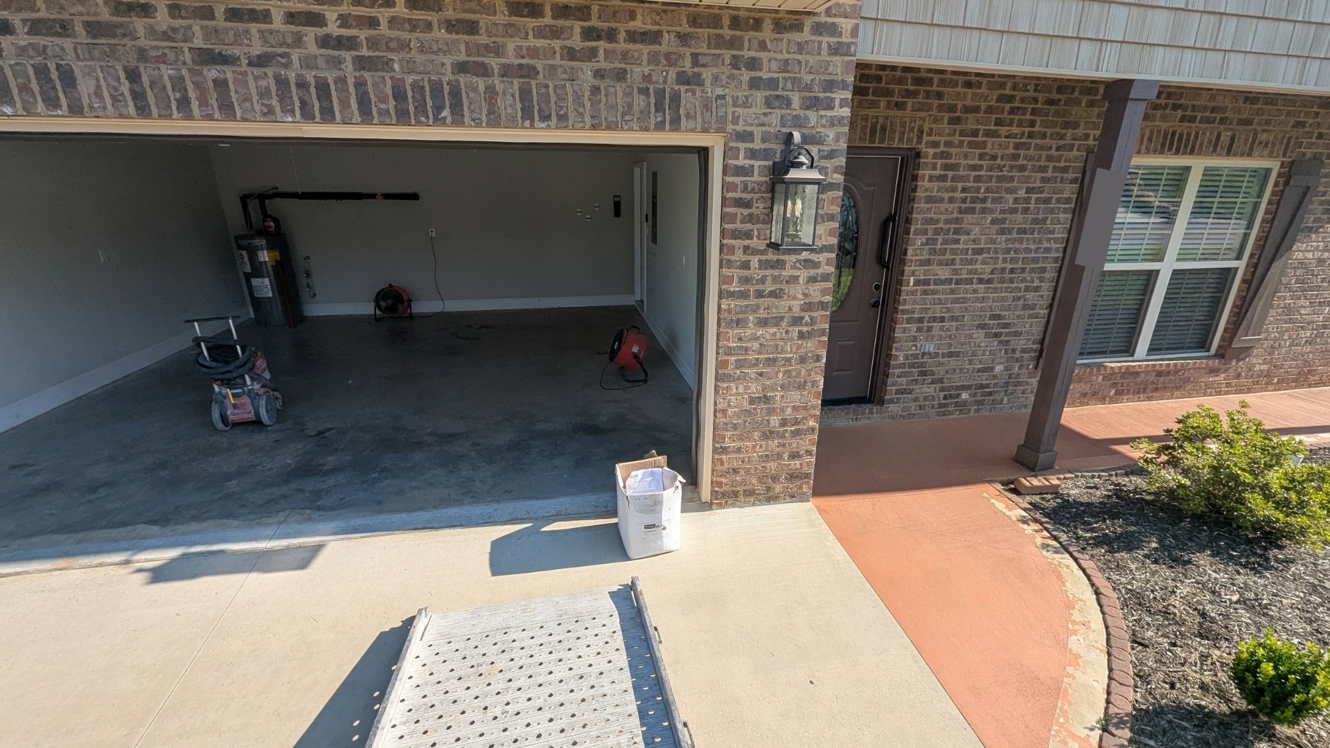 worn out garage and porch concrete