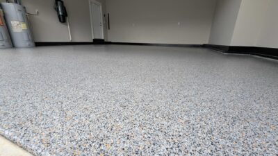 garage floor custom flake in corryton