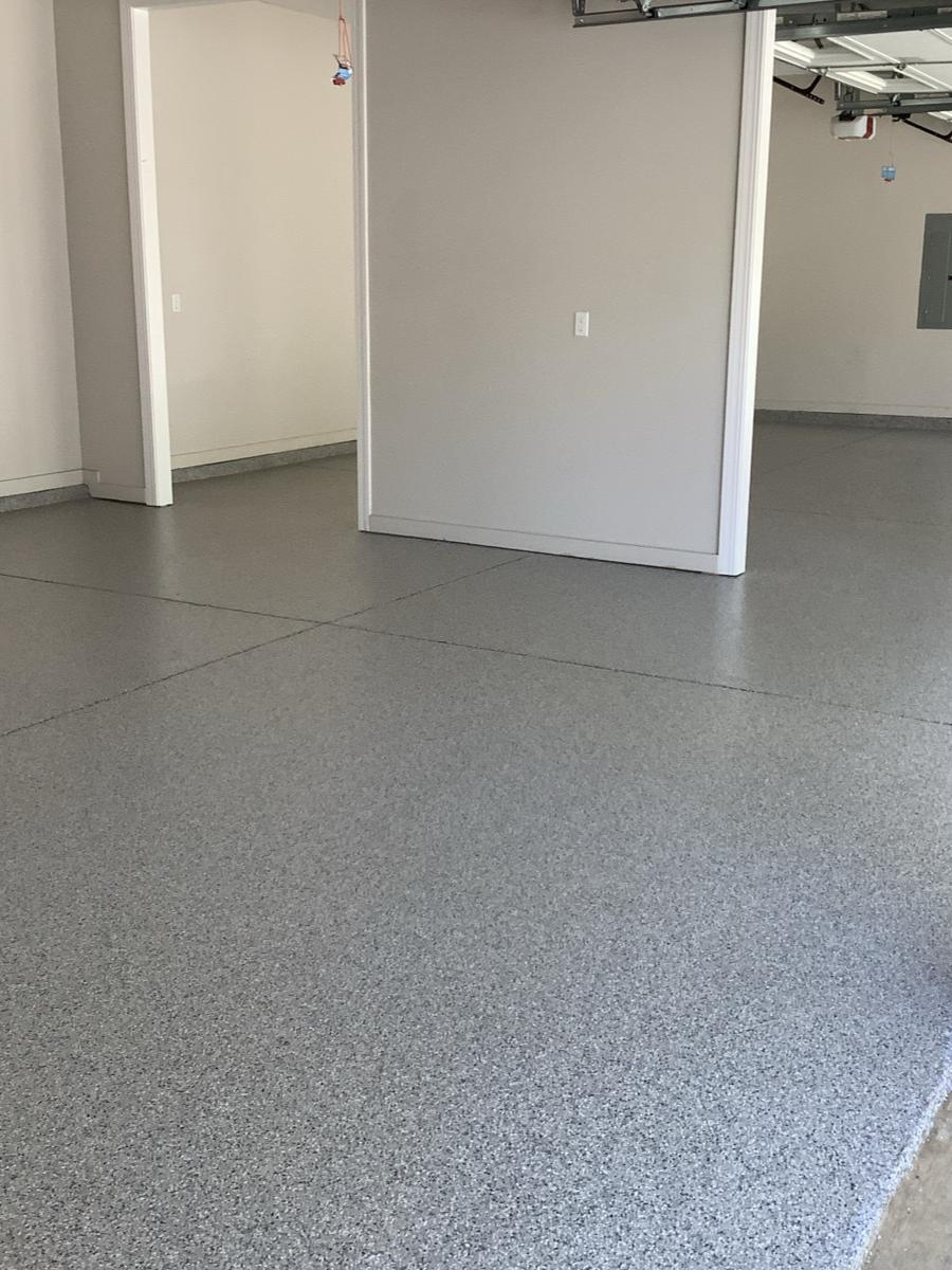 Gray concrete coating