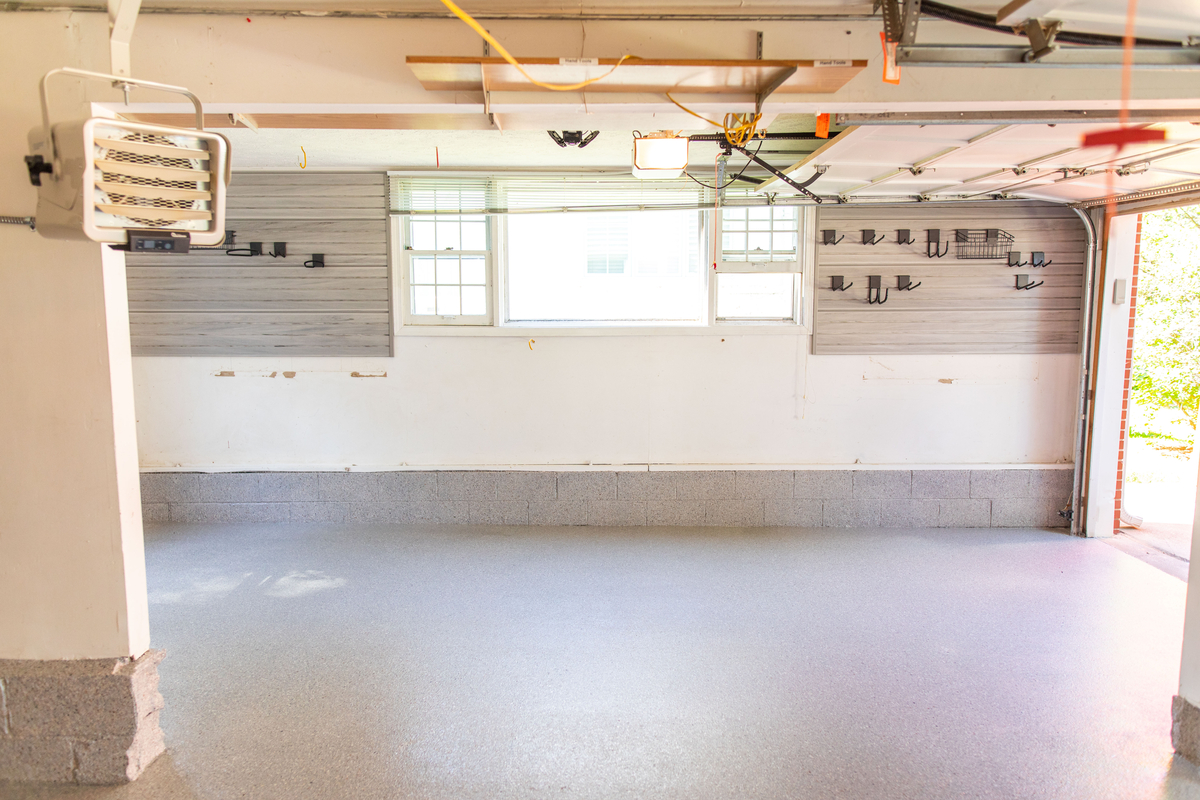 Polyaspartic garage floor coating