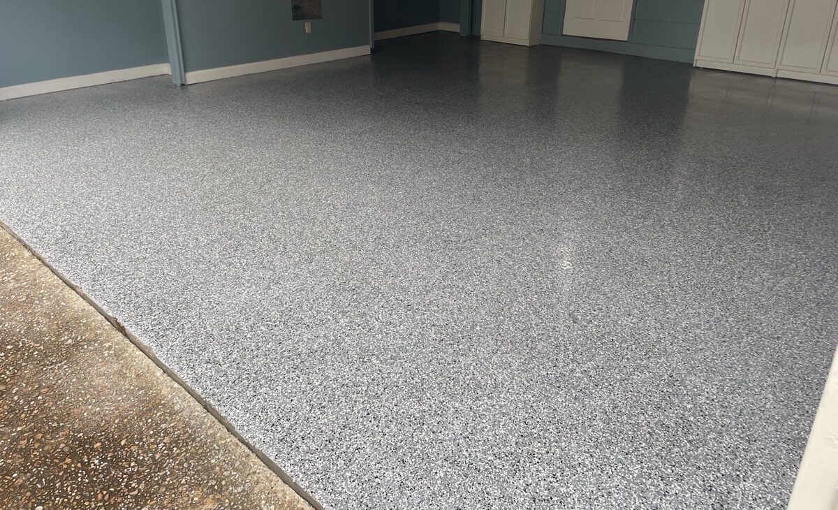 Polyaspartic garage floor coating