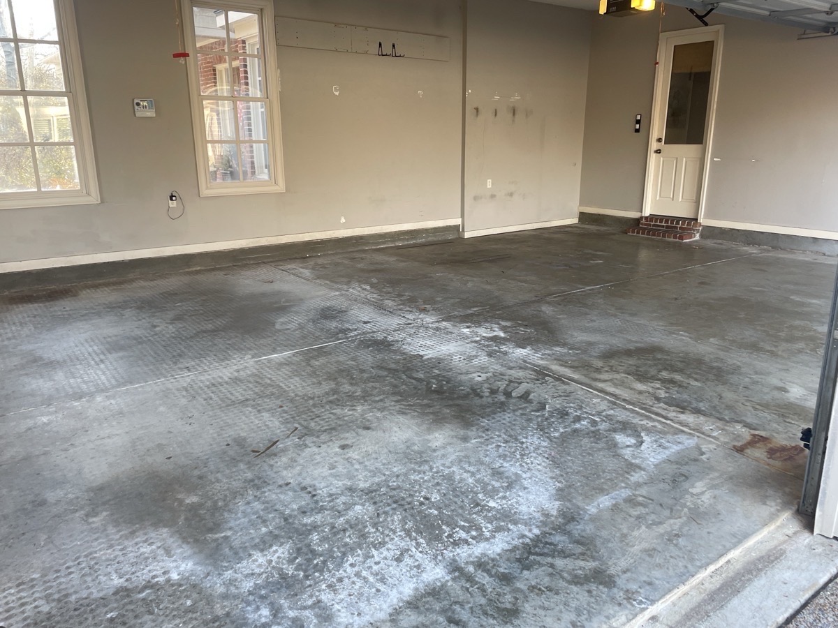 damaged garage concrete