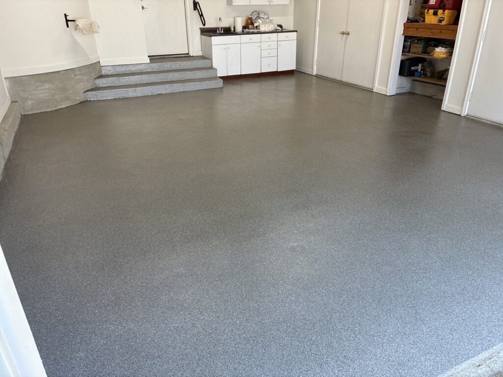 Garage Floor Coating in Germantown by Hello Garage in the color Almond