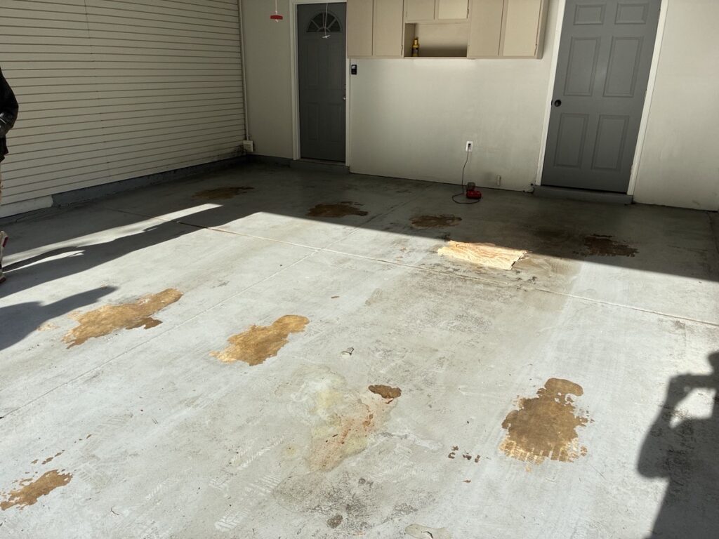 Peeling Epoxy Garage Floor Coating in Memphis