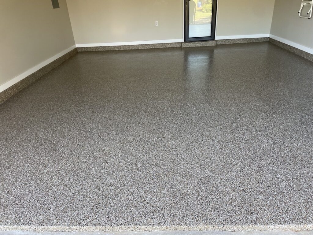 Garage Floor Coating in Eads in Taupe Flake