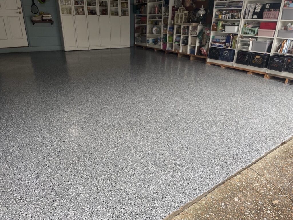 Garage Floor Coating in Germantown | Color is Peppercorn