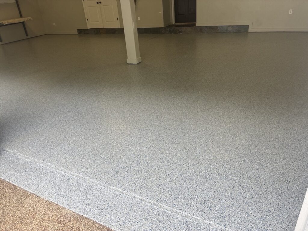 after garage floor coating