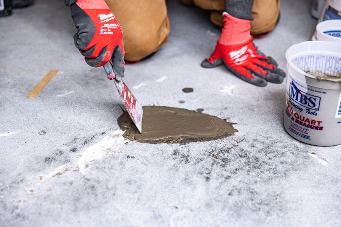 garage floor preparation for a coating in memphis
