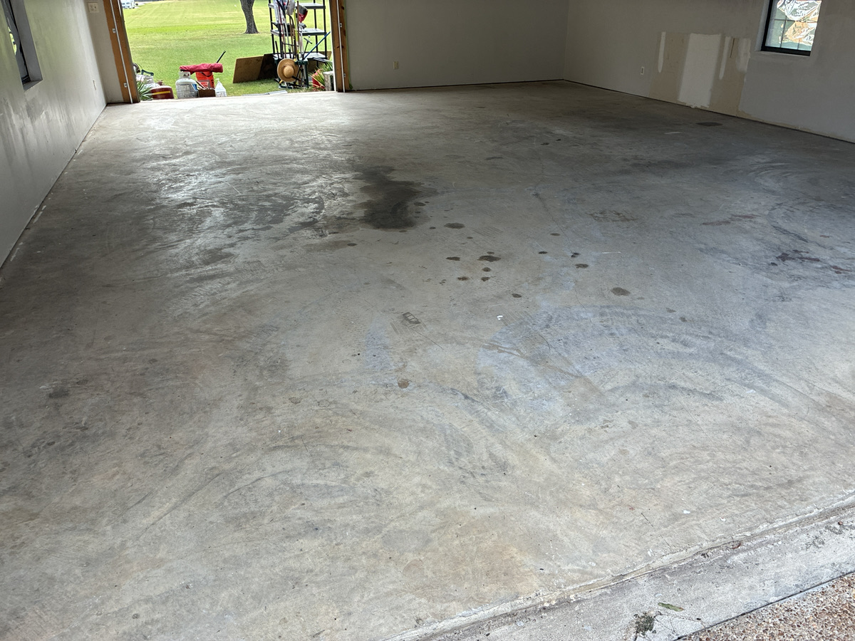 workshop bare concrete