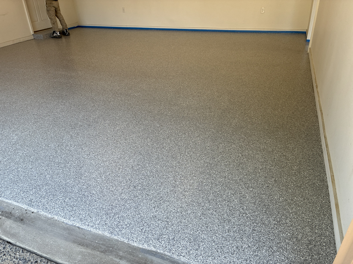 after garage floor coating in germantown