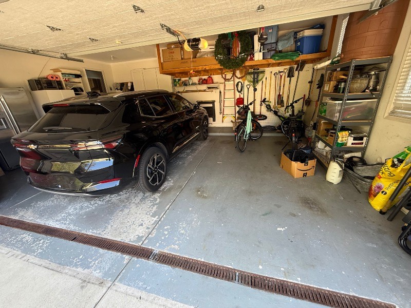 Failed epoxy garage floor