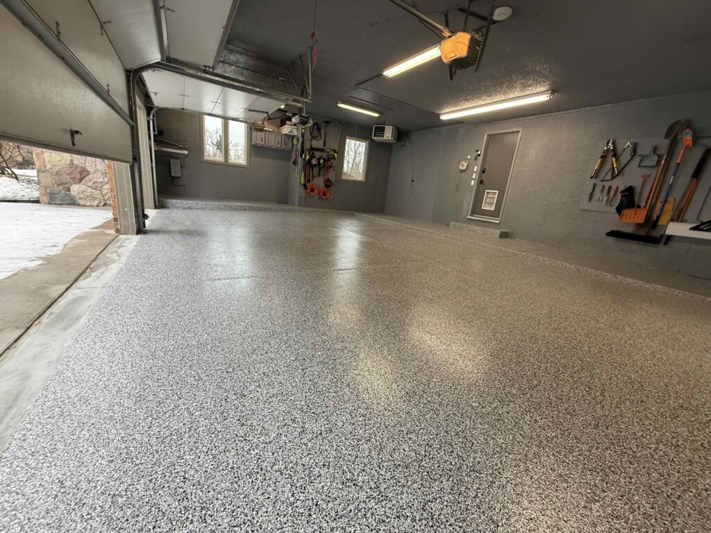 Garage Floor Coating in the color Midnight Gray