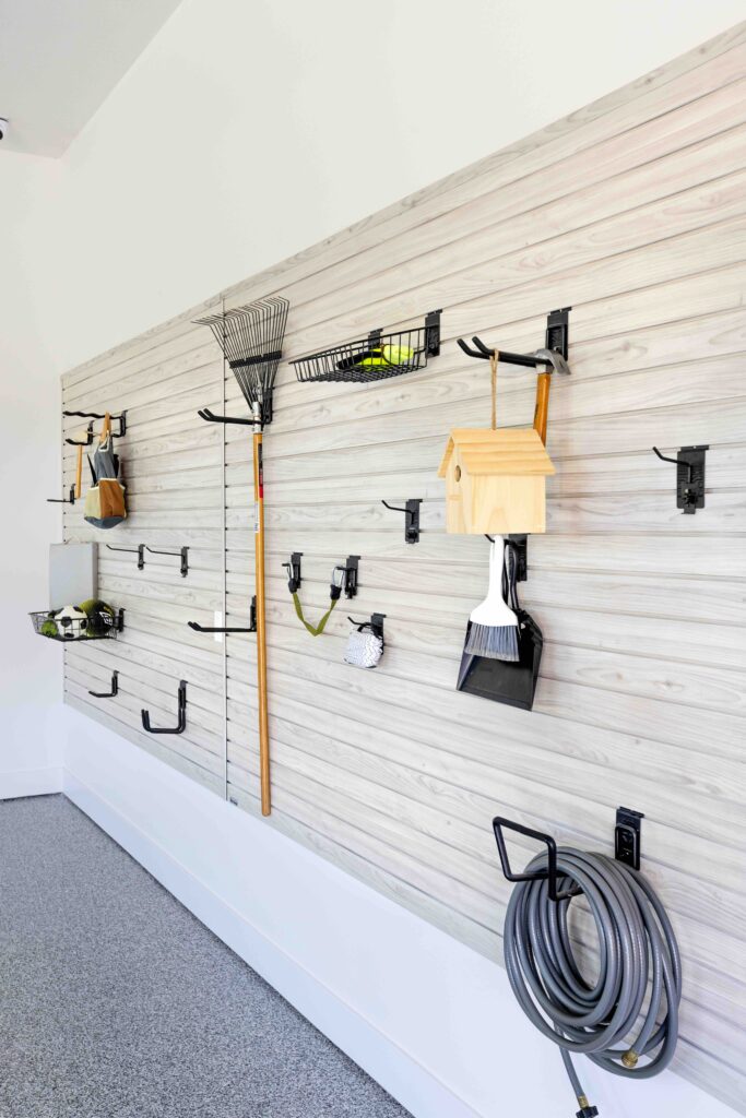 Organized Slatwall in a Garage