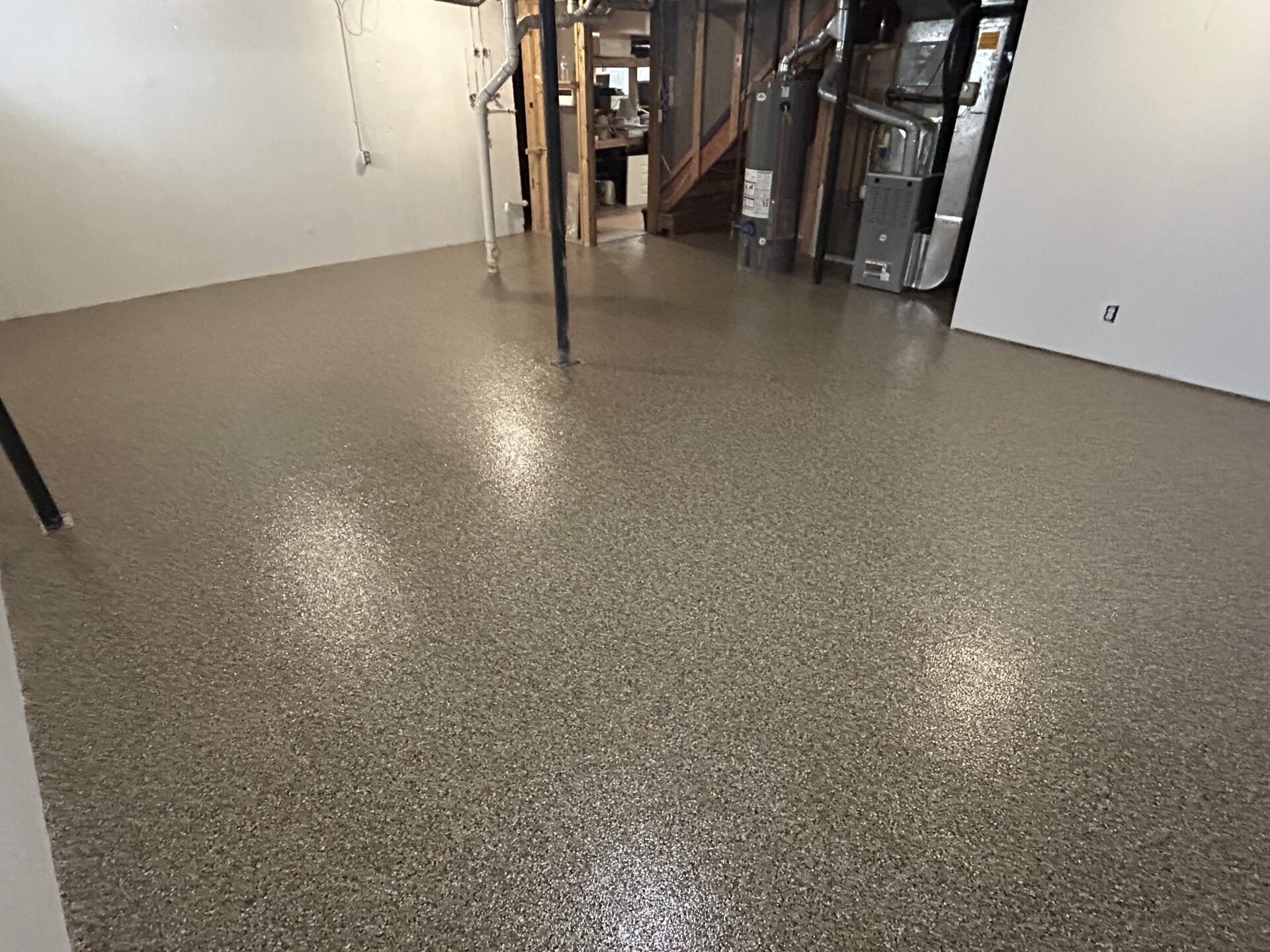 polyaspartic basement floor coating