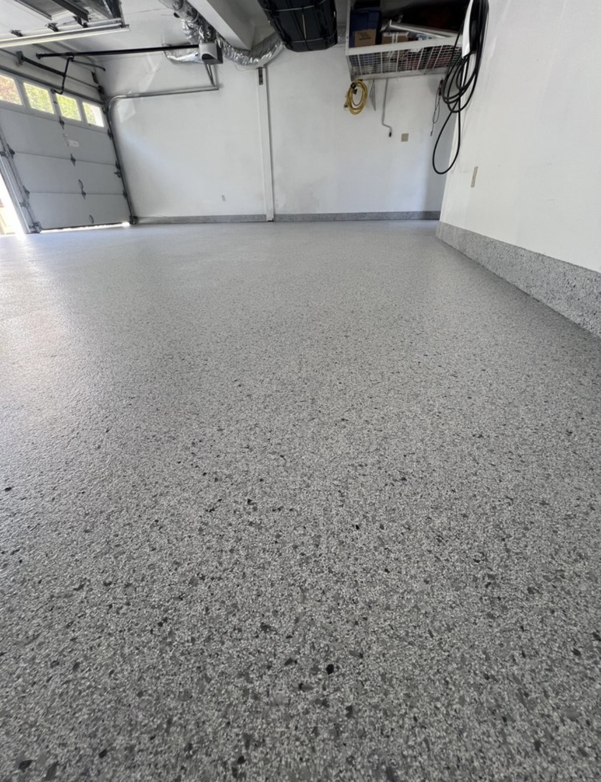 new polyaspartic garage flooring