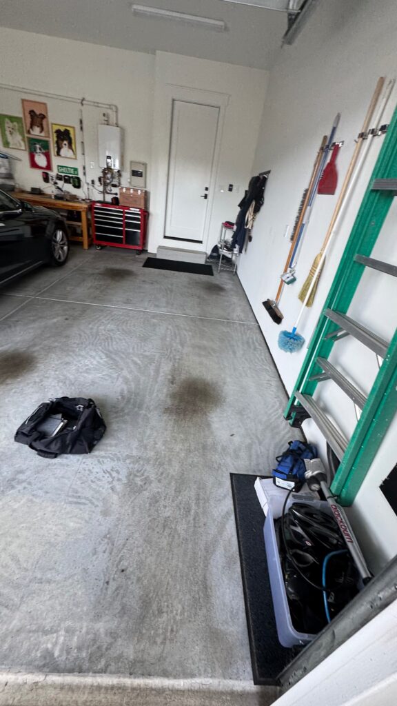 Garage Floor Before Coating
