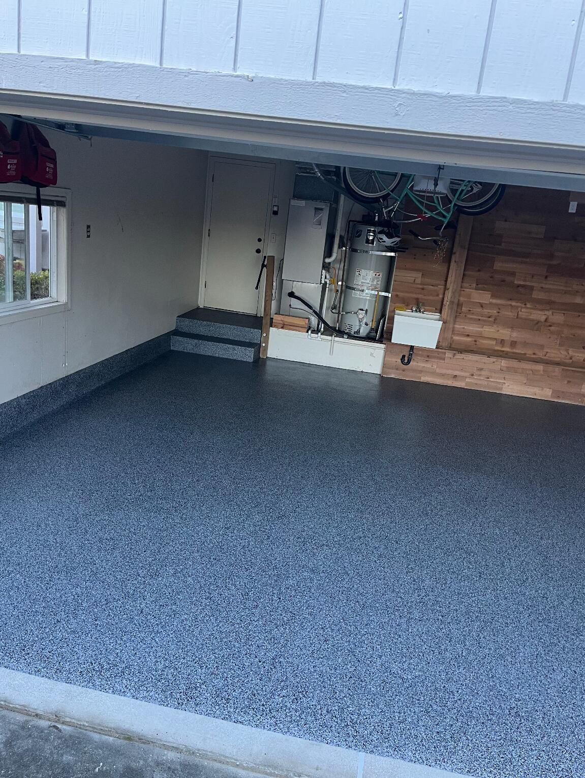 New polyaspartic flooring