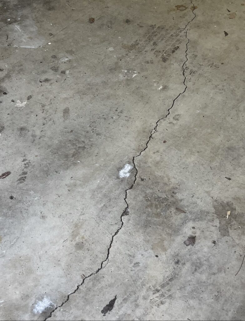 Cracked Garage Floor in Napa