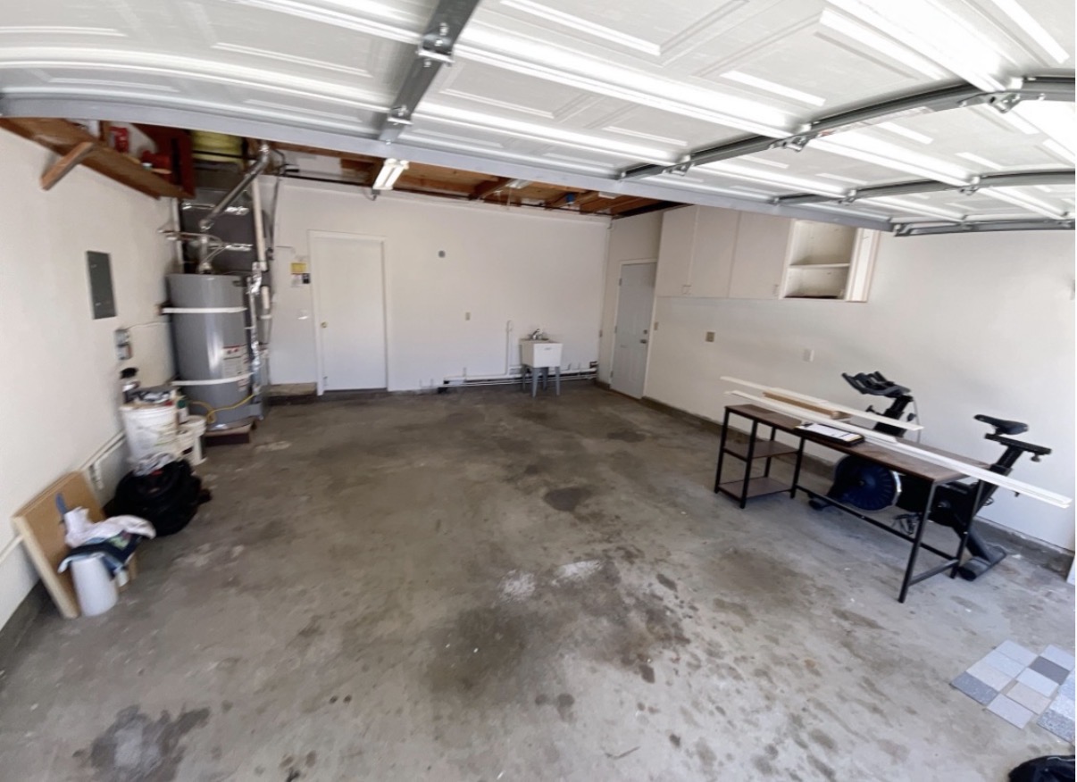 Before garage floor coating in concord