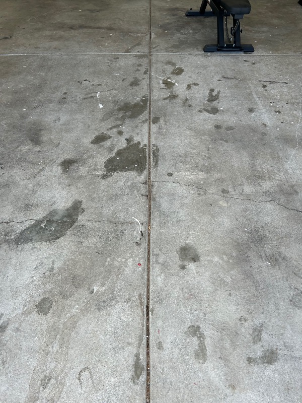 garage floor coating before in sonoma