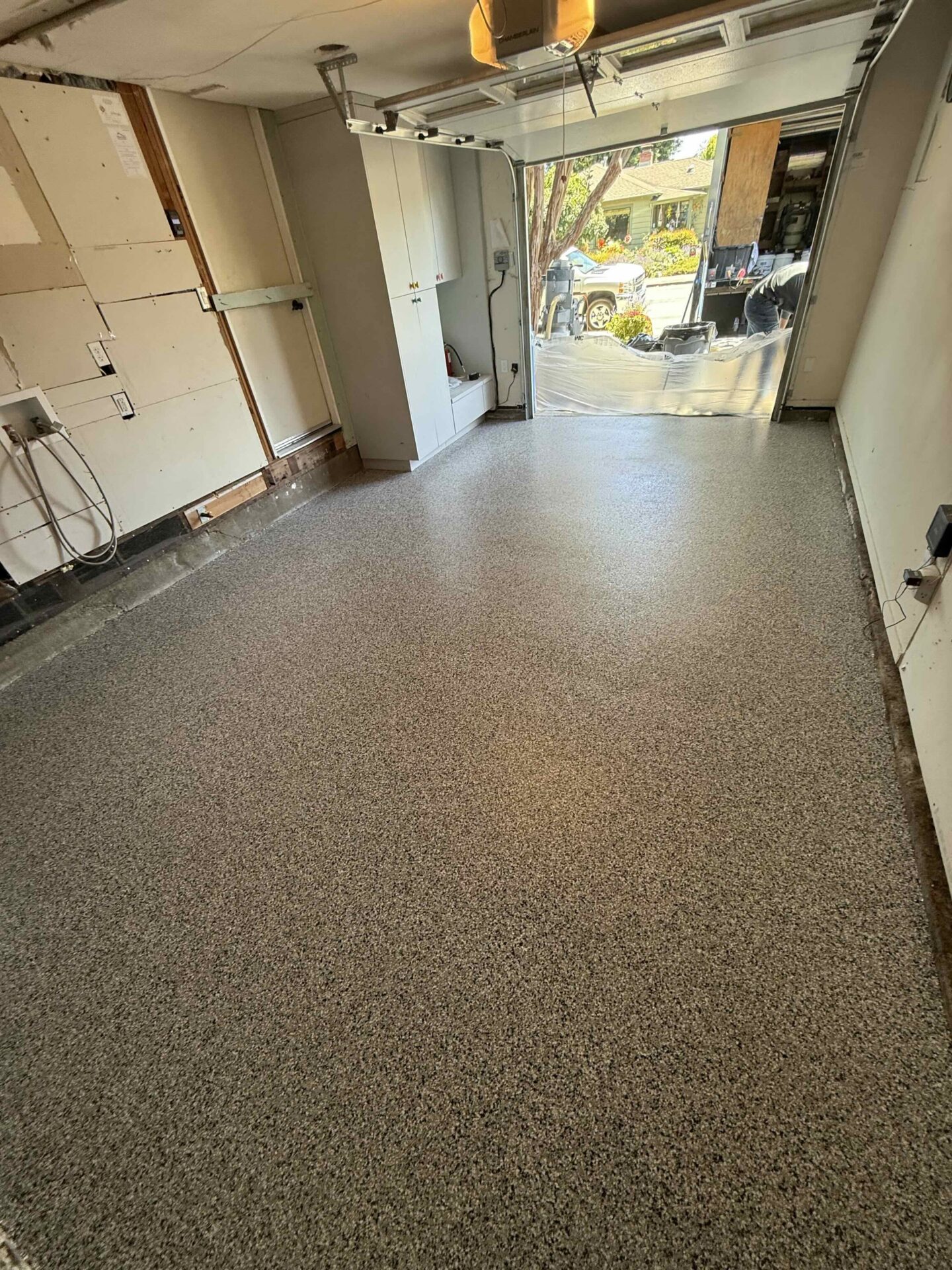 Garage floor coating after in Santa Rosa CA