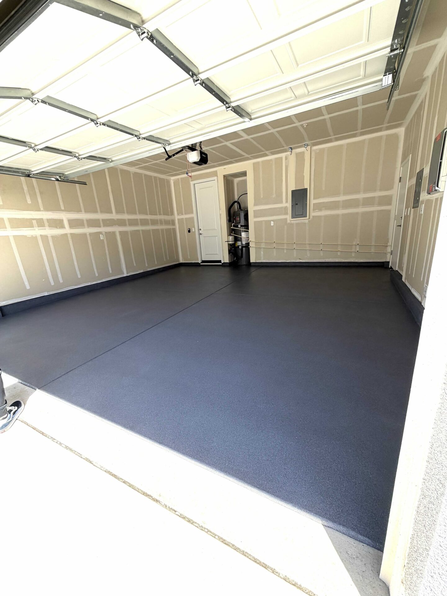garage floor coating after photo in vacaville