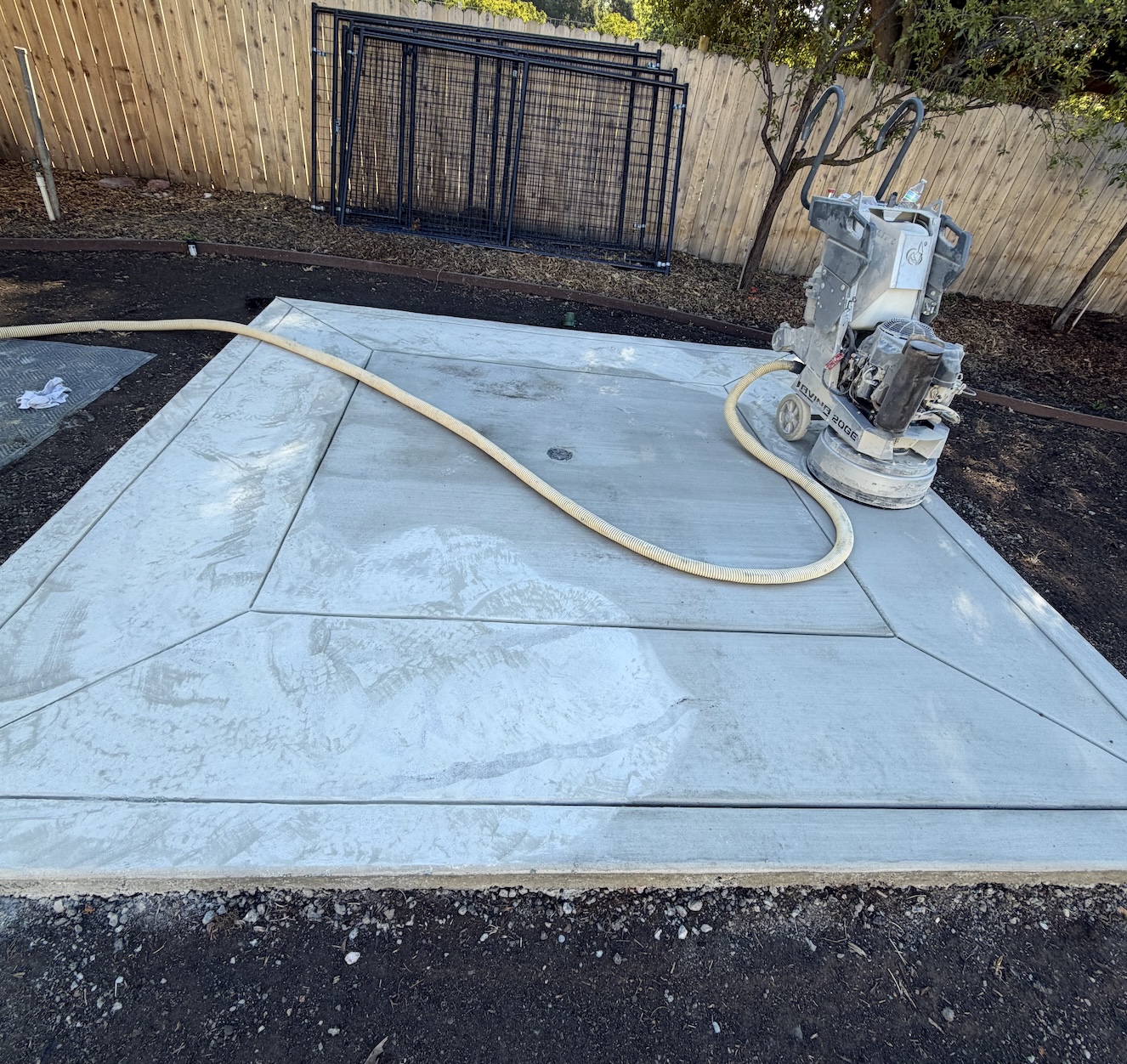 patio before concrete coating in Fairfield