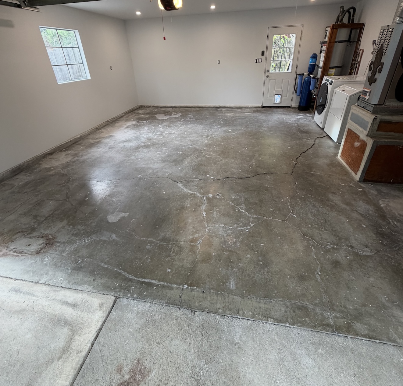 garage floor coating before in Vacaville