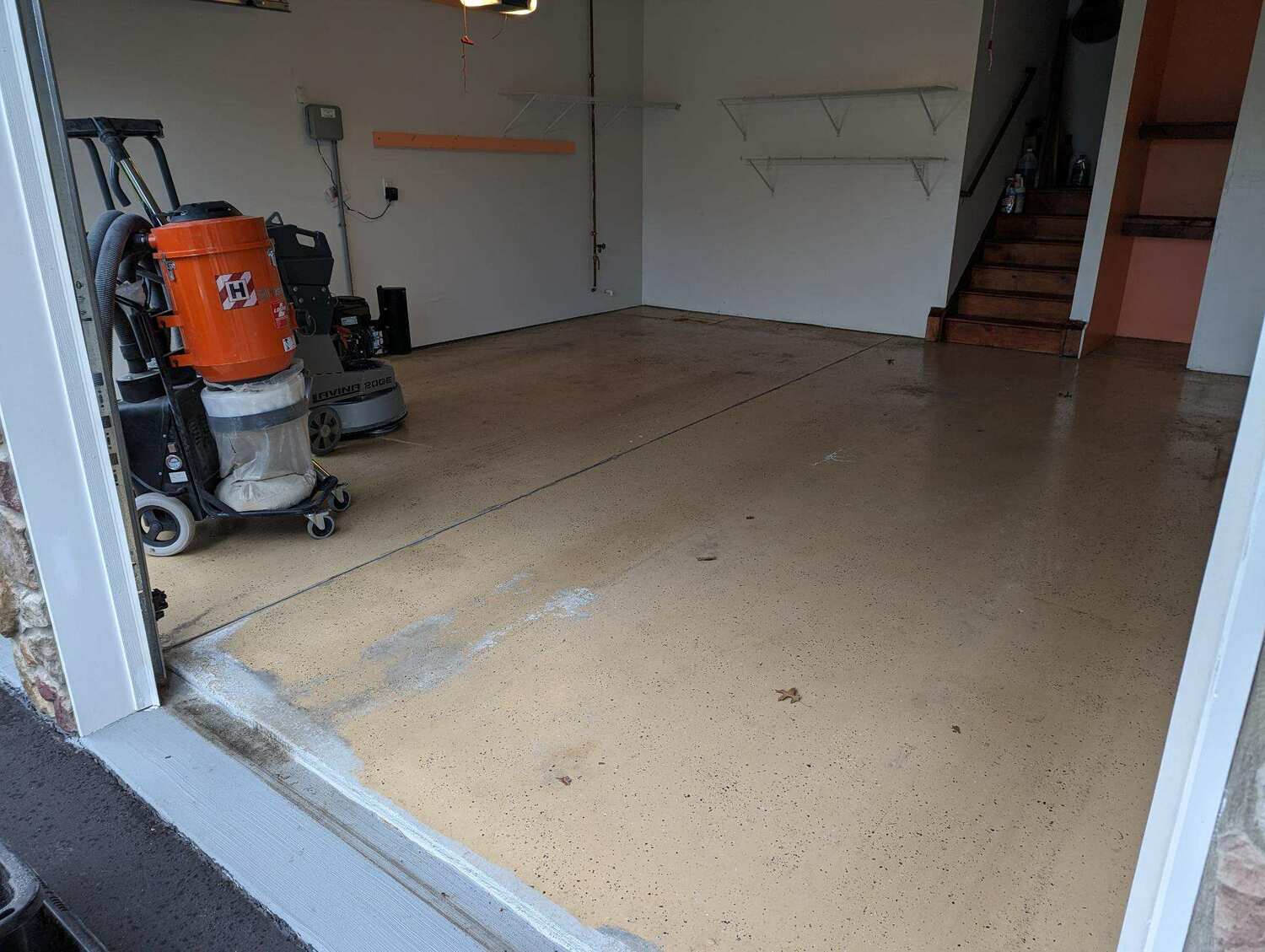 peeling epoxy garage floor