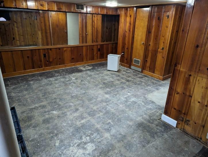 Bare Concrete Coating in the basement of a Beaver Falls Home