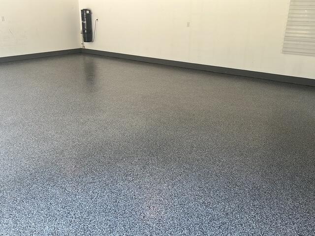 New polyaspartic garage floor coating