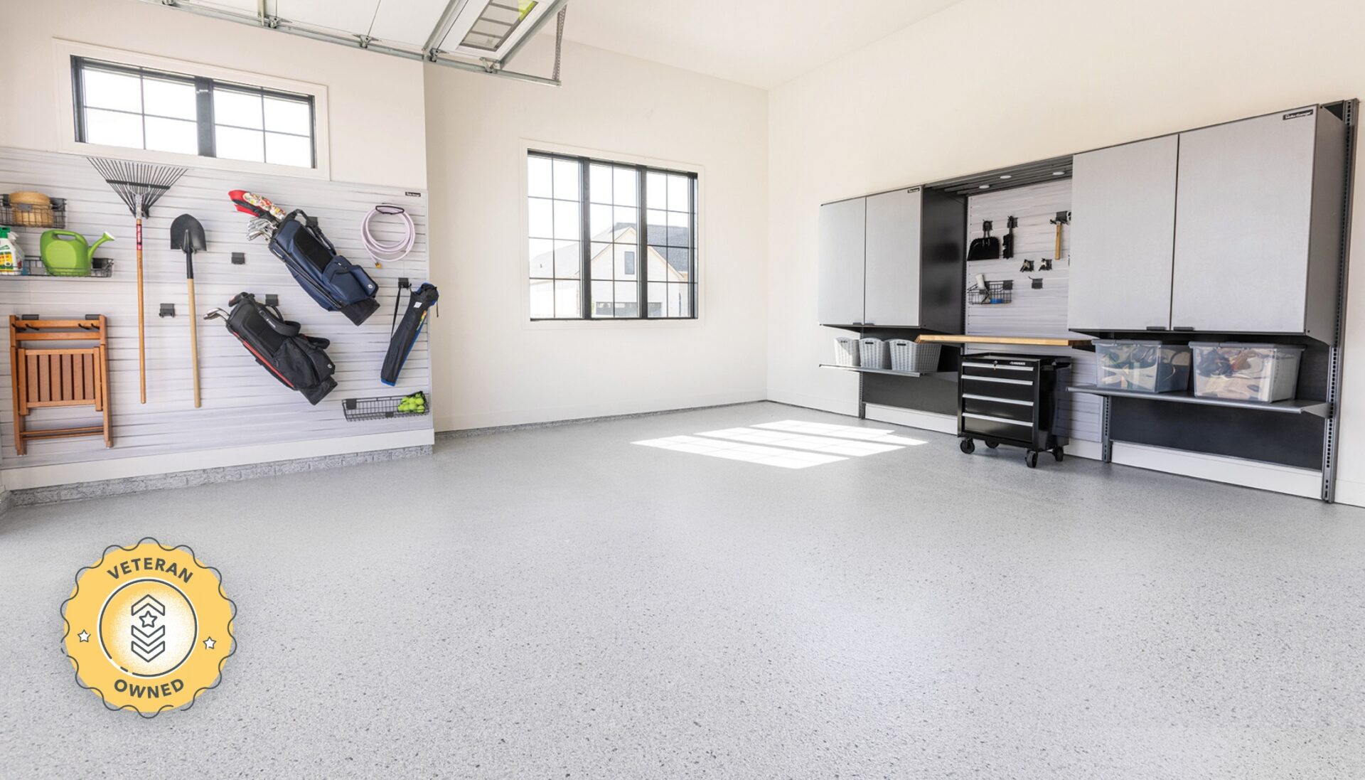 garage flooring and storage hero image