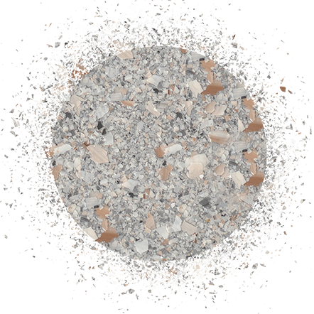 ServiceDetail_BasementFloor_Flake_Swatch_Granite_Burst Granite flake swatch