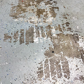 Service_Flooring_Epoxy_HotTire Hot tire mark in concrete coating