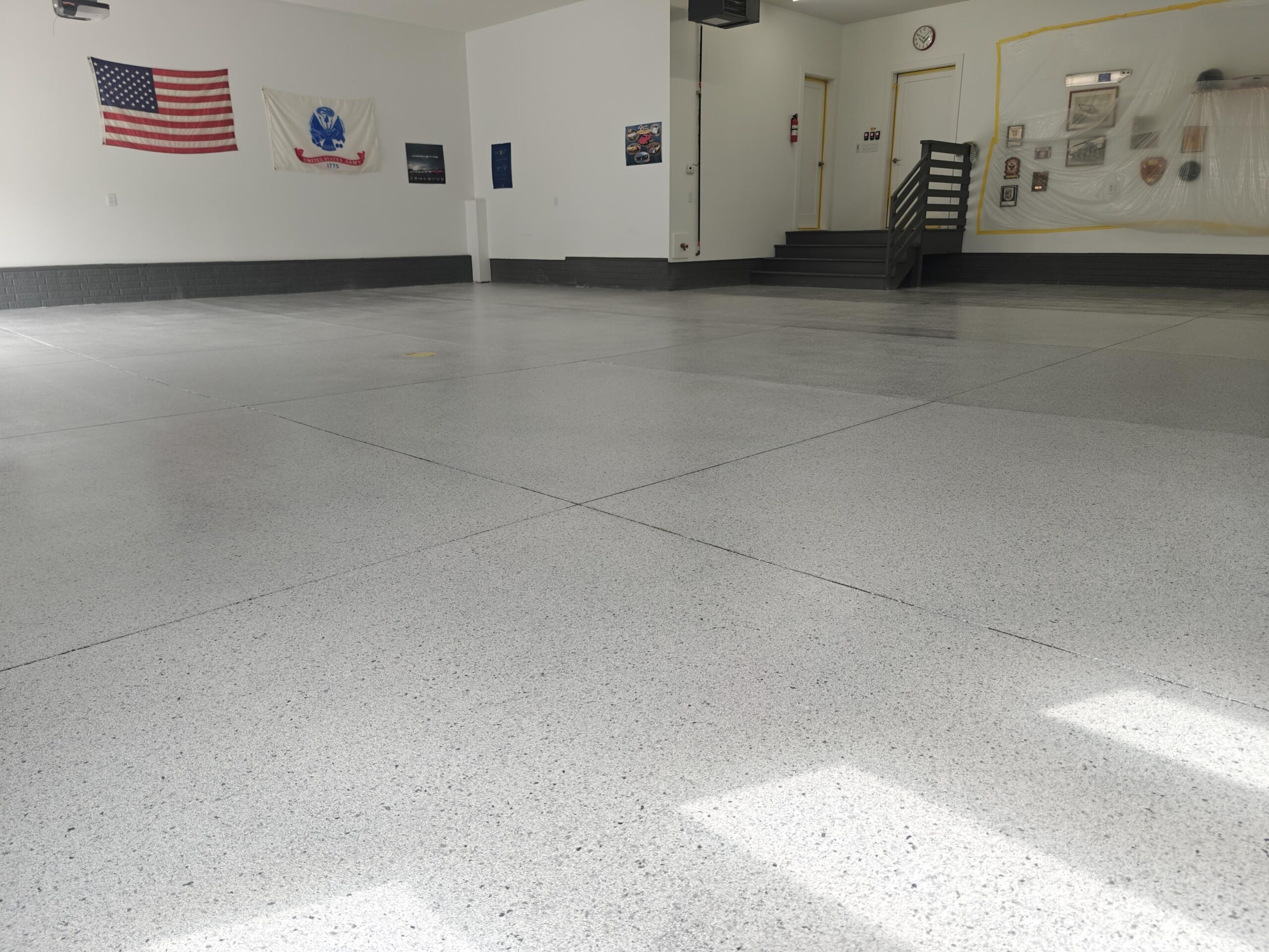 Beautiful new polyaspartic floor coating