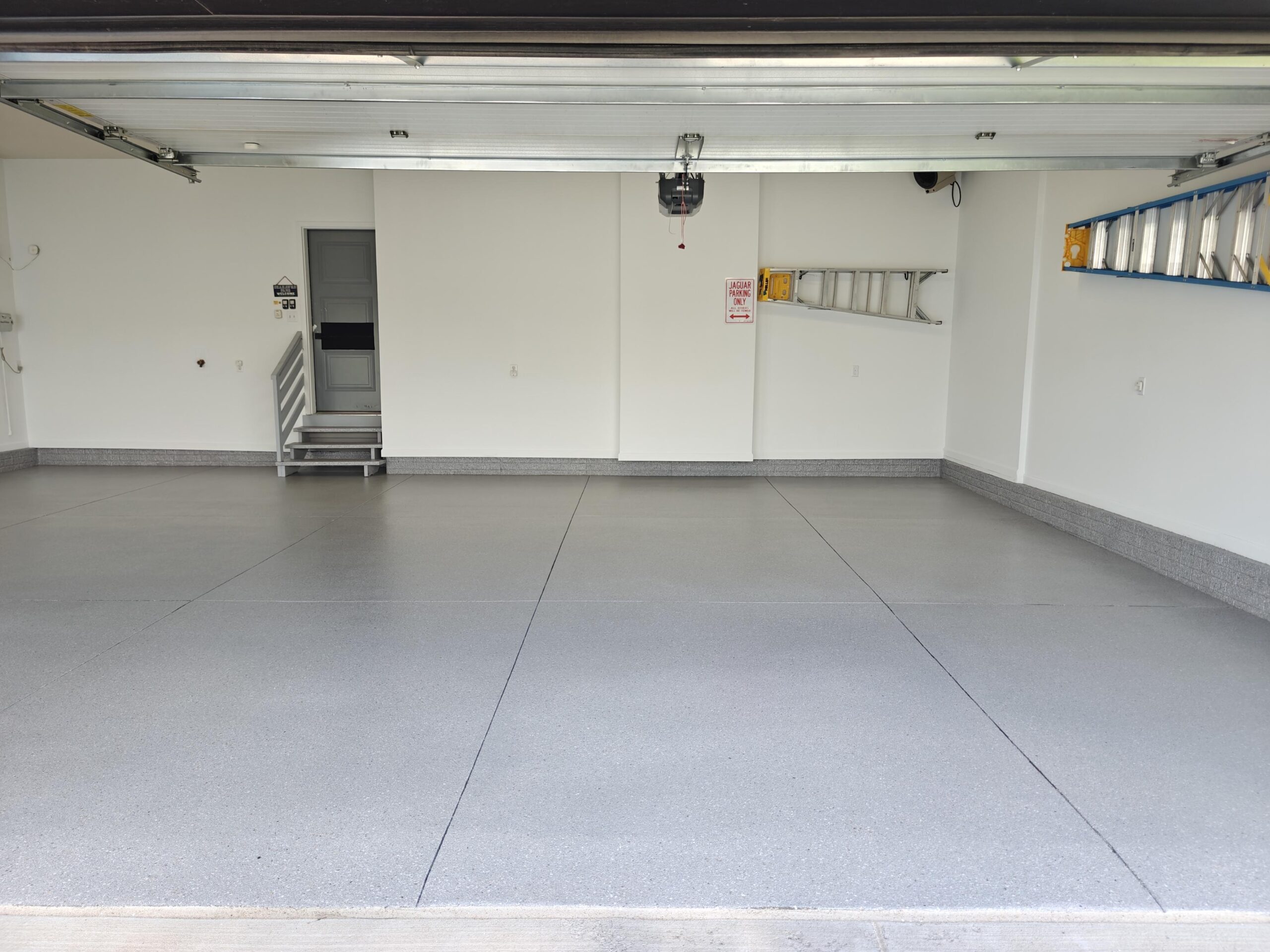 Polyaspartic garage flooring