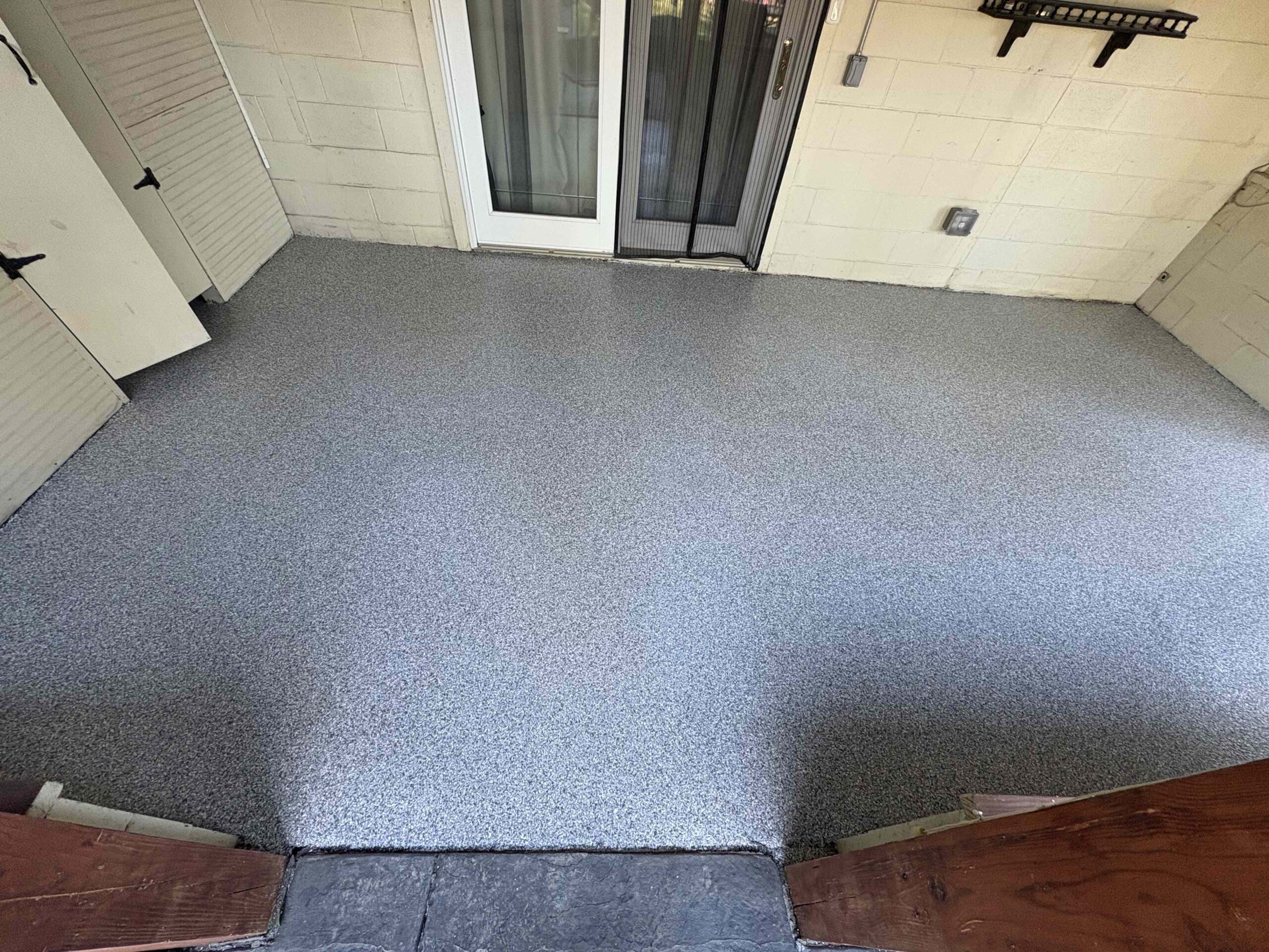 polyaspartic coated patio