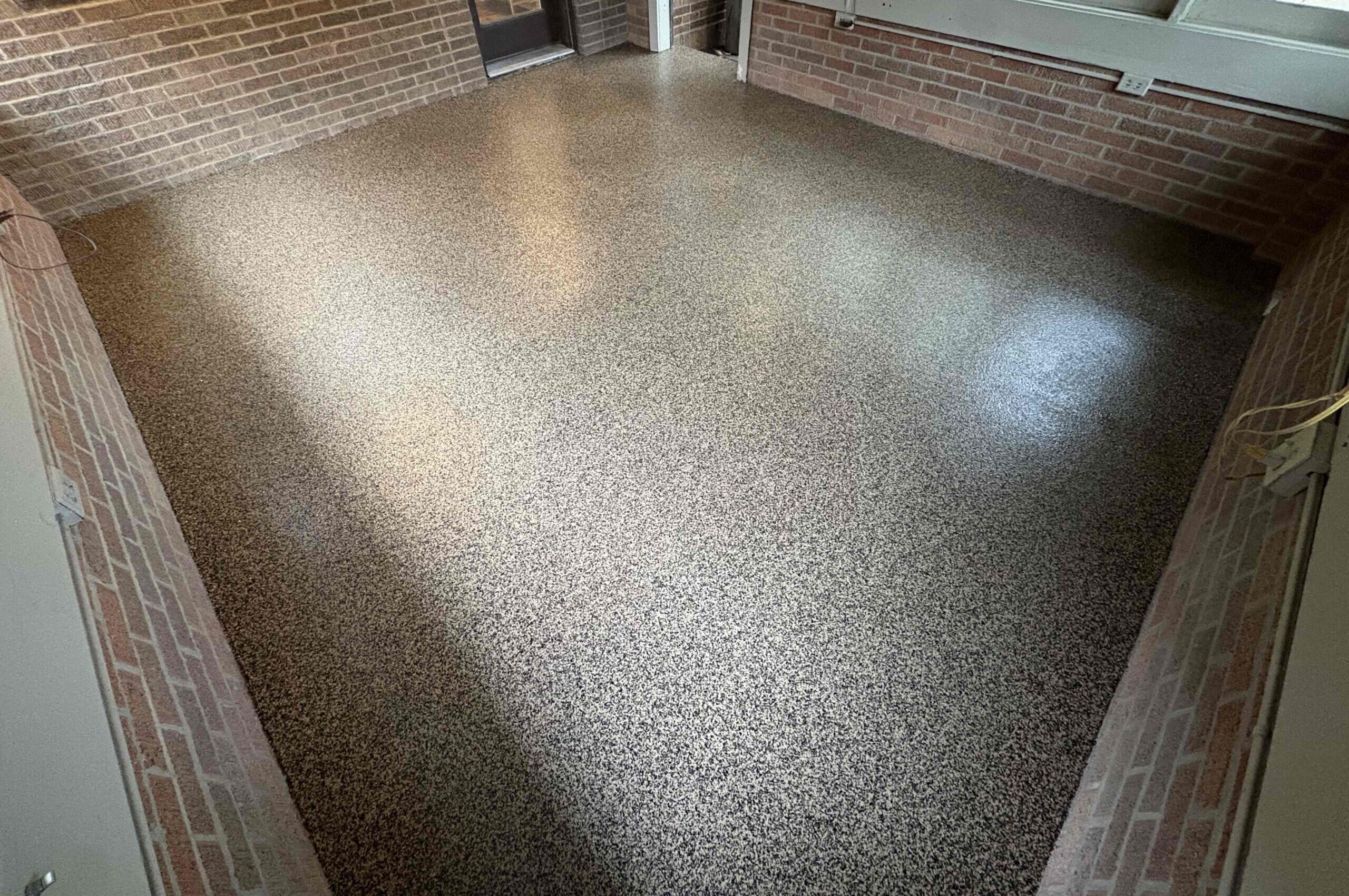 polyaspartic coated covered porch