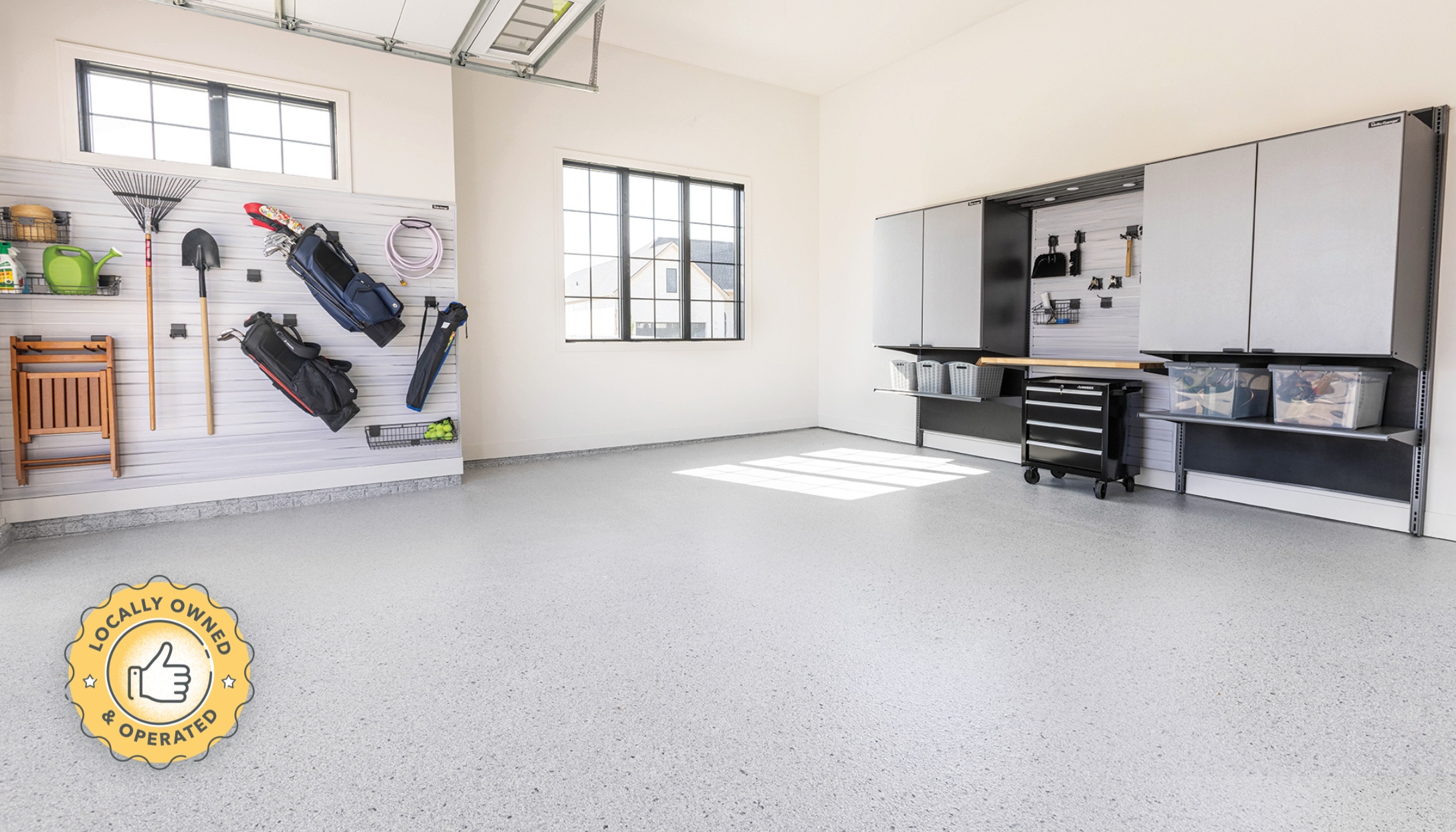 garage flooring and storage hero image