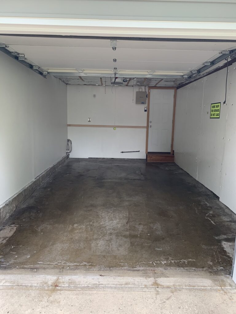 Single Car Garage in Bellevue cleaned out for a garage renovation
