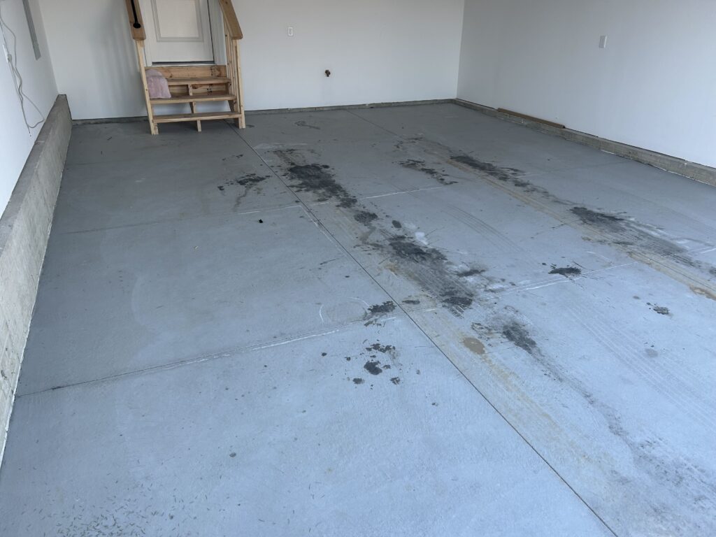 Peeling epoxy in Lincoln Nebraska Garage