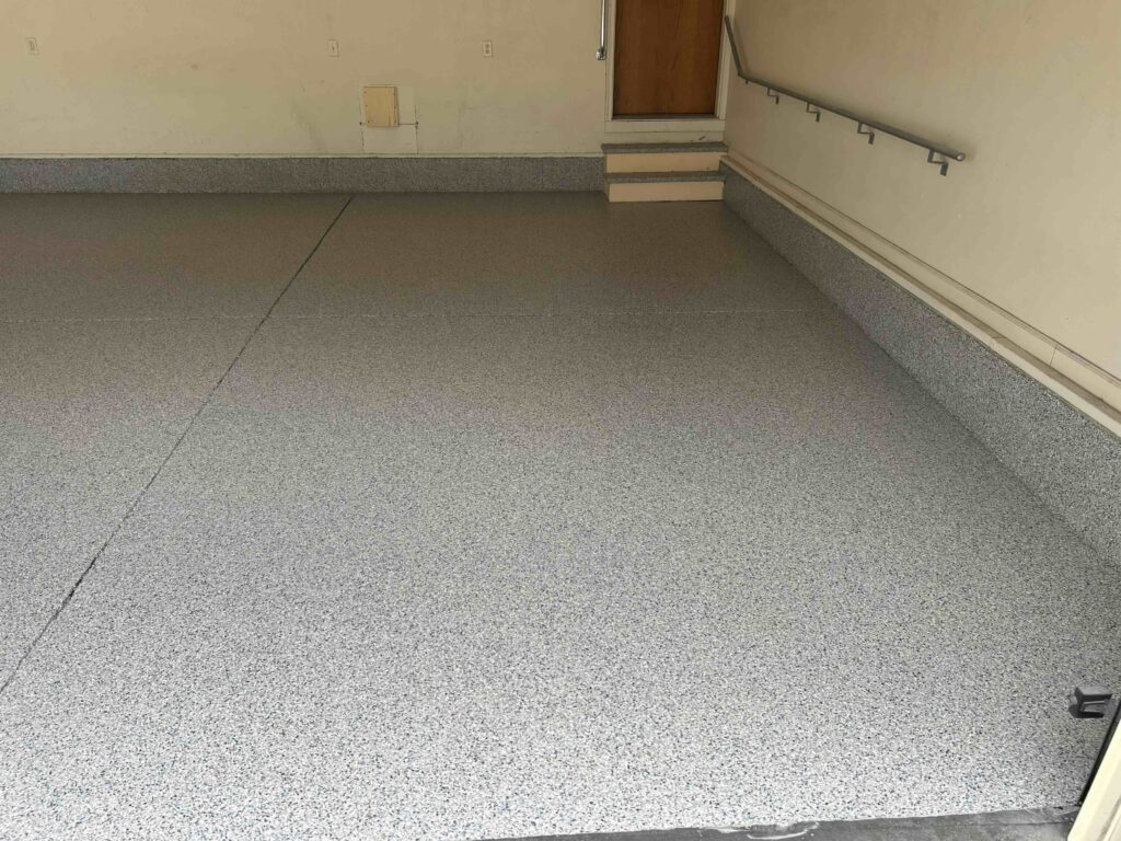 New durable garage floor coating in Fremont