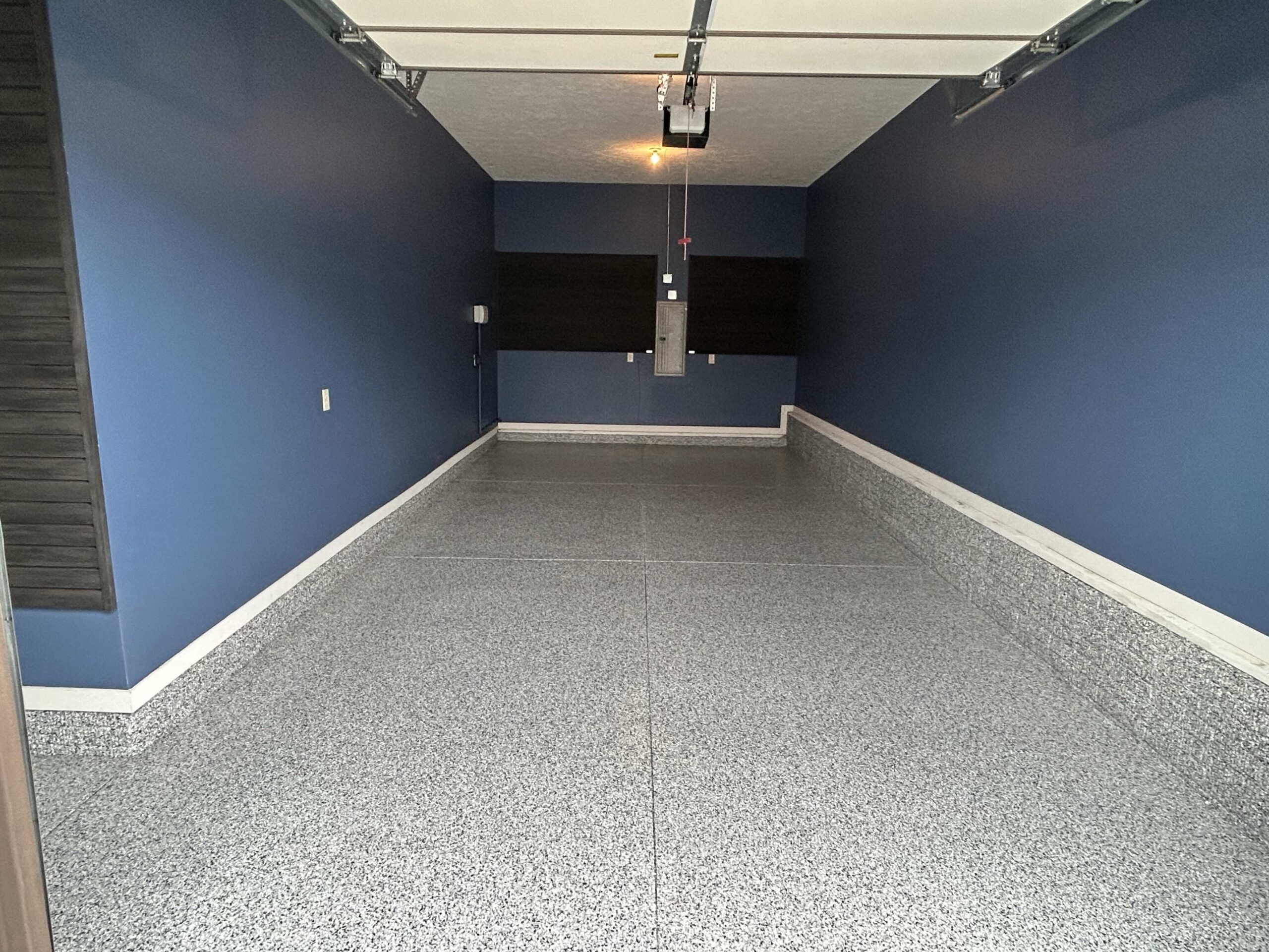 redone garage floor coating